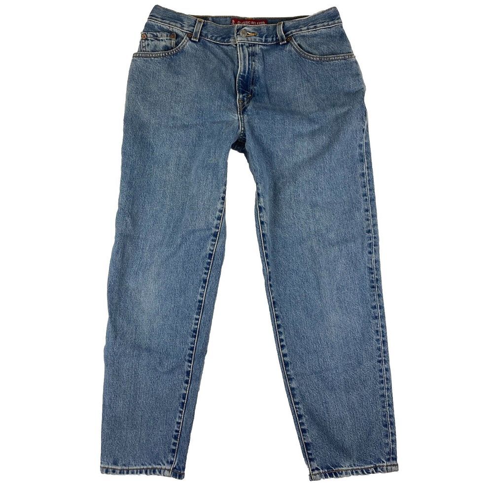Levi's Womens Jeans 550 Classic Relaxed Fit‎ Tapered Leg Size 12 Pet. M